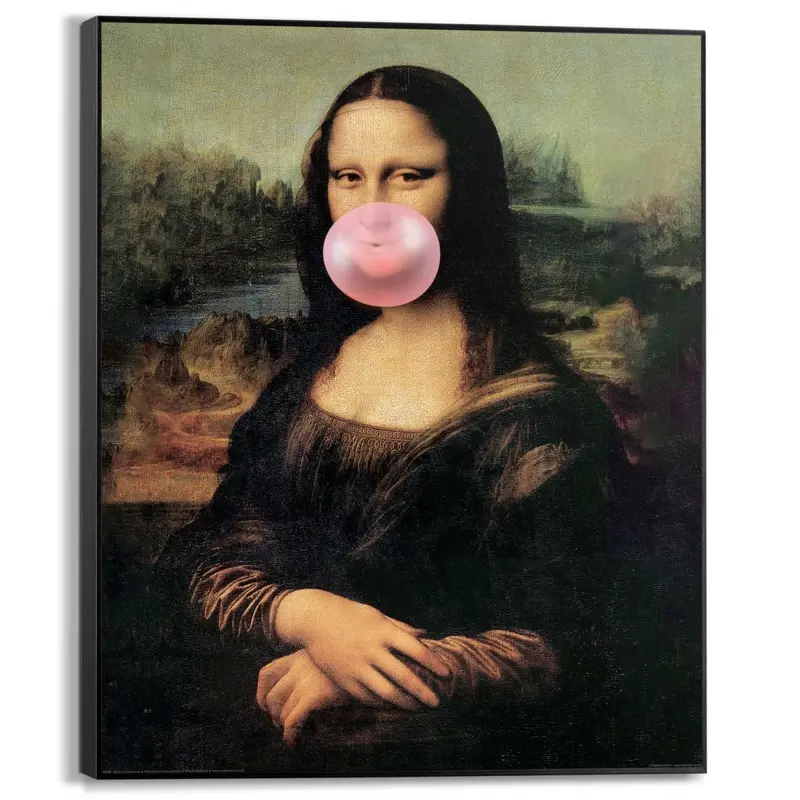 Quadro stampa di alta qualità Mona Lisa Bubble 50x40cm | Rohome