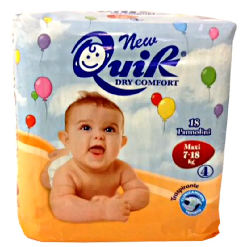 QUIK PANNOLINI 4 MAXI 7-18 KG.18 PZ