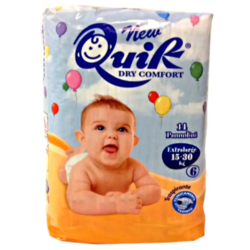 QUIK PANNOLINI 6 EXTRA LARGE 15-30 KG.14 PZ