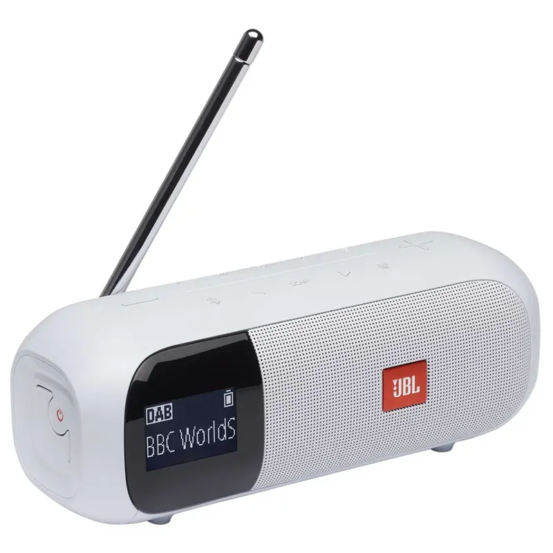 Radio Fm Portatile Digitale Dab+ Display Lcd Bluetooth Bianco (Jbltuner2Wht)