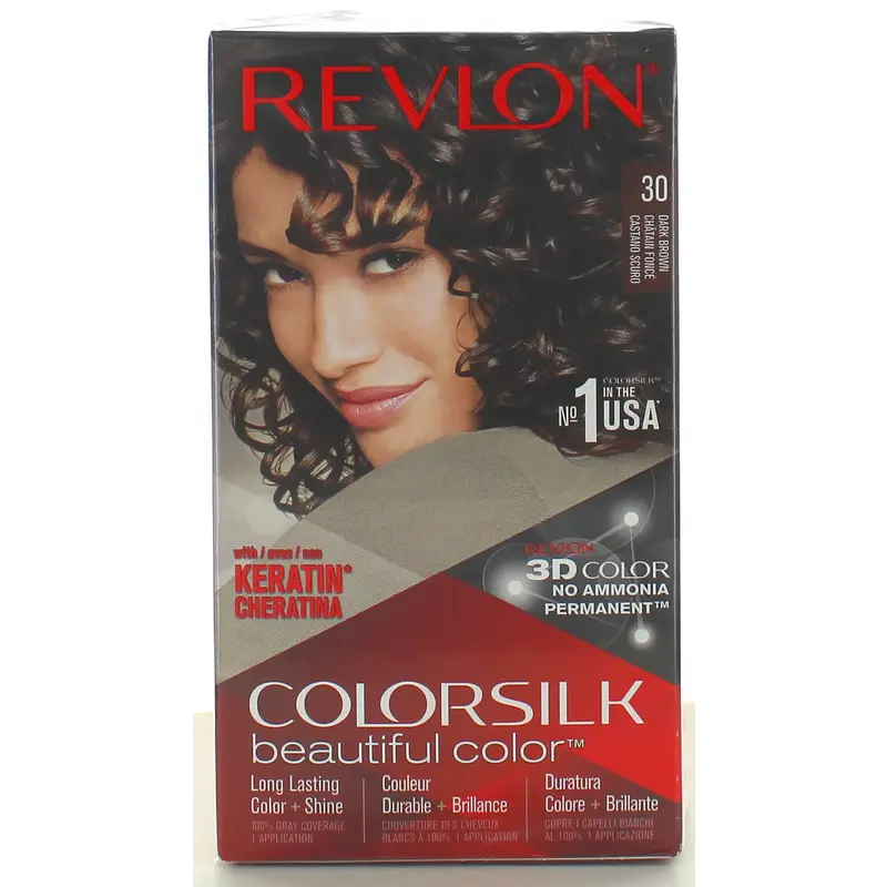 REVLON COLOR SILK 30 CASTANO SCURO PERMAMENTE SENZA AMMONIACA