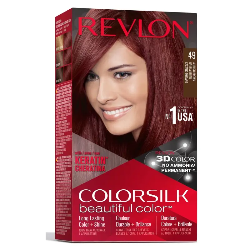 REVLON COLOR SILK 49 CASTANO MOGANO PERMANENTE SENZA AMMONICA