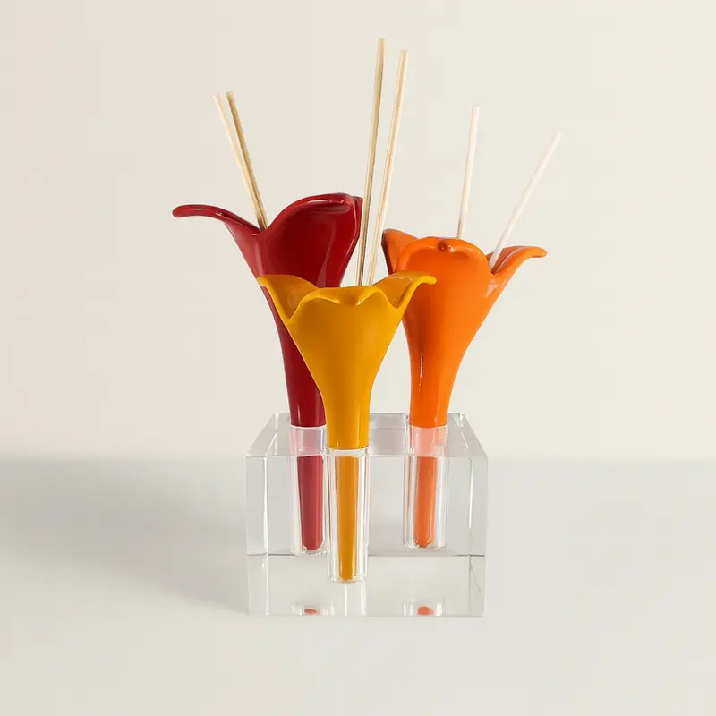 Ricciocaprese Diffusore 3 Fiori Di Capri  Rosso 16x10cm 300ml