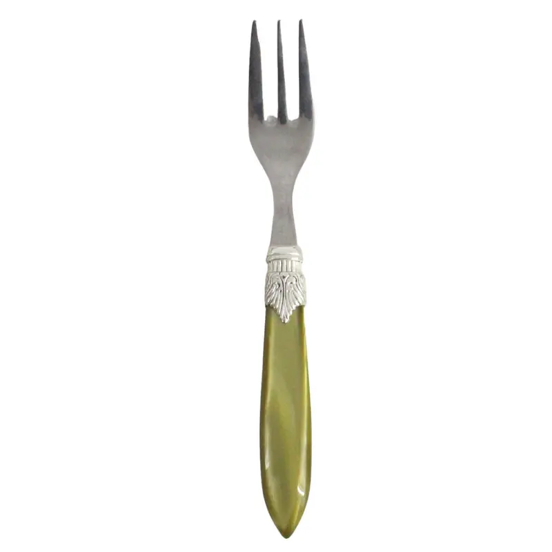 Rivadossi Laura Forchettine Dolce Argentato Verde Oliva Avorio 16,5 cm