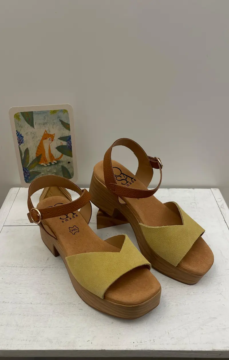 Rosa Amada - Sandalo plateau Lime - 37