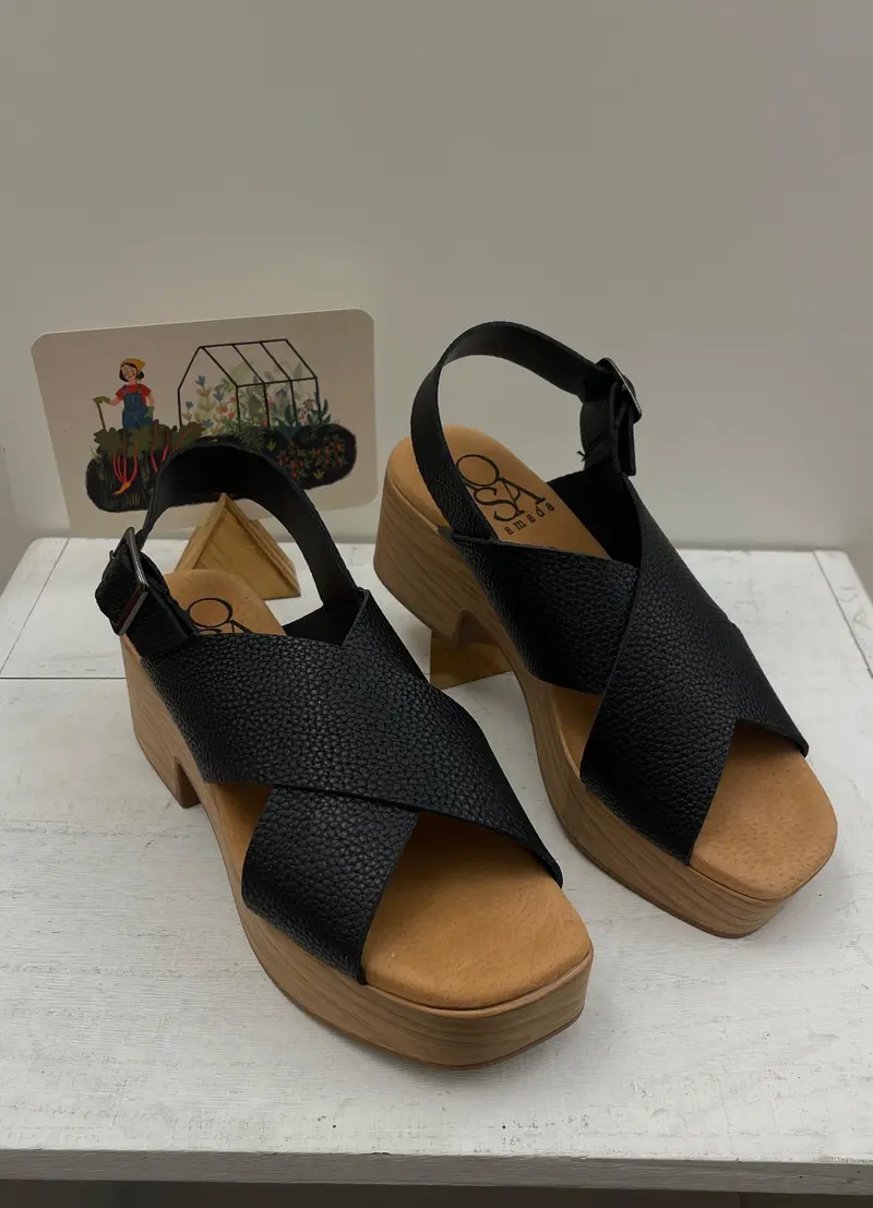 Rosa Amada - Sandalo plateau Nero - 36-39-41