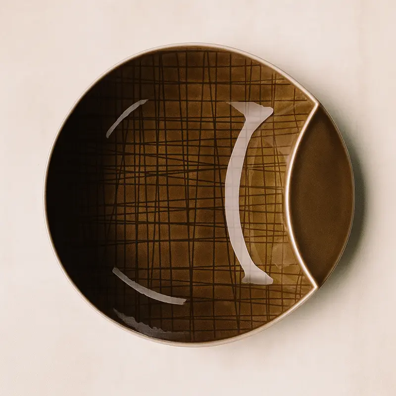 Rosenthal Coppa Mesh Walnut Porcellana 14 cm