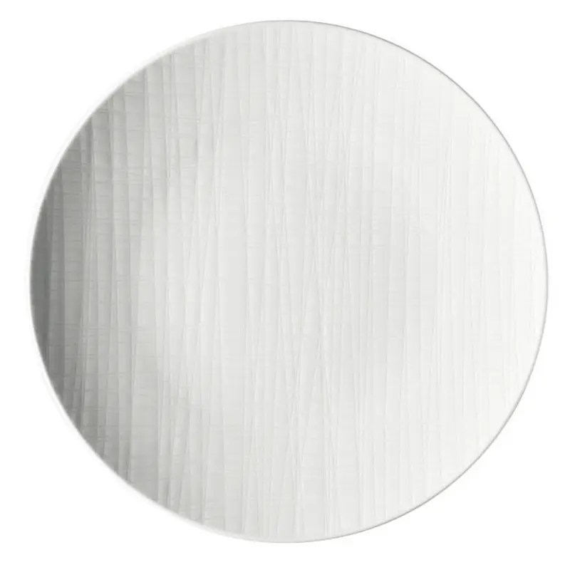 Rosenthal Piatto Piano Porcellana Bianco Mesh 24cm