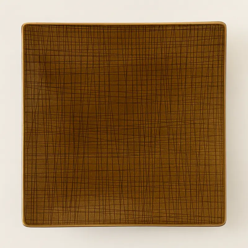Rosenthal Piatto Piano Porcellana Mesh Walnut 31 cm