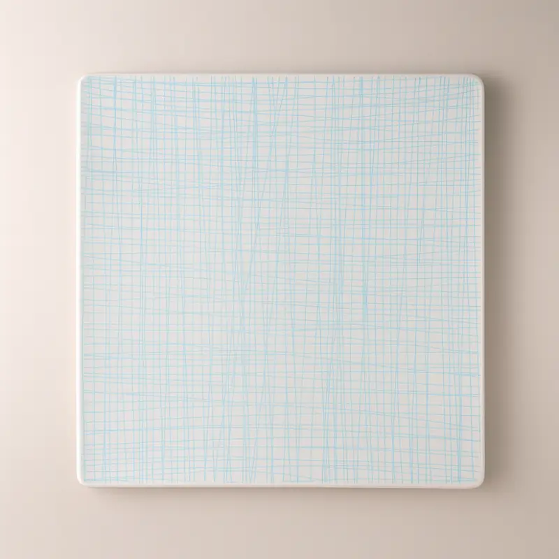 Rosenthal Piatto Quadrato Porcellana Mesh Aqua Line 31 cm