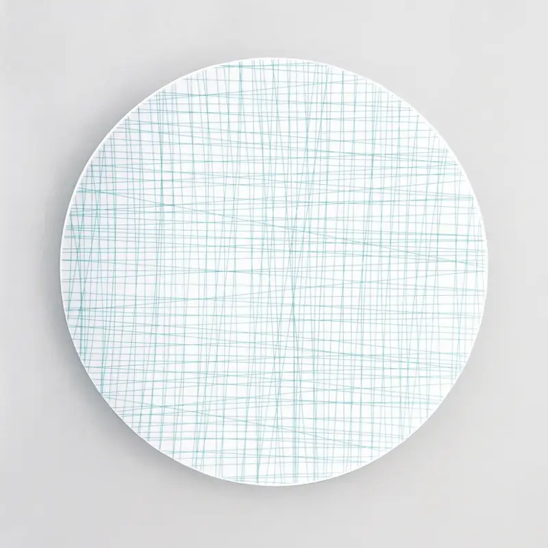 Rosenthal Piatto Tondo Porcellana Mesh Aqua Line 33 cm