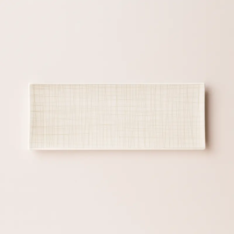 Rosenthal Vassoio Porcellana Mesh White 15×24 cm