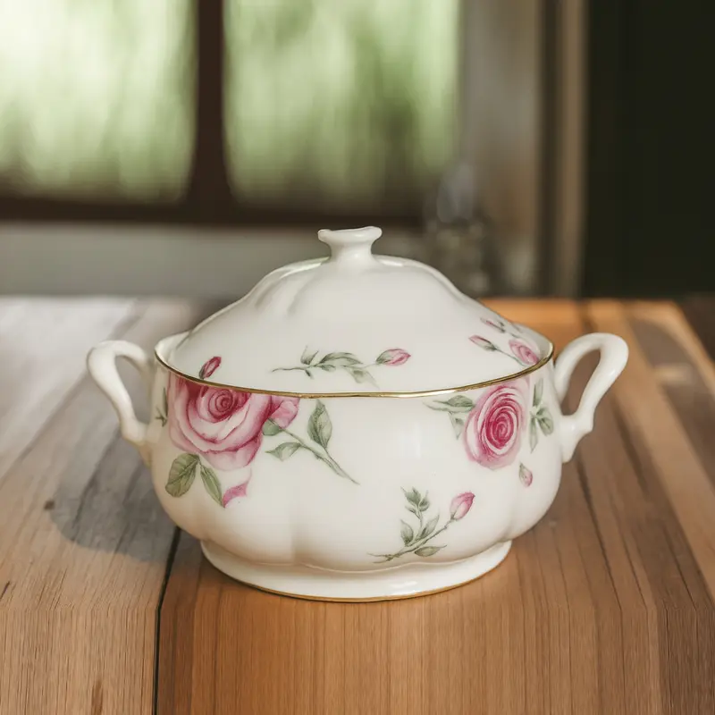 Royal Albert Zuppiera Rose Clouds Porcellana 3,5 Lt H23x32x25