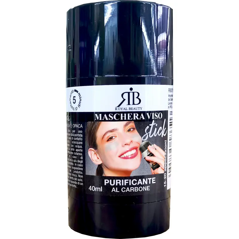 ROYAL BEAUTY MASCHERA VISO STICK AL CARBONE