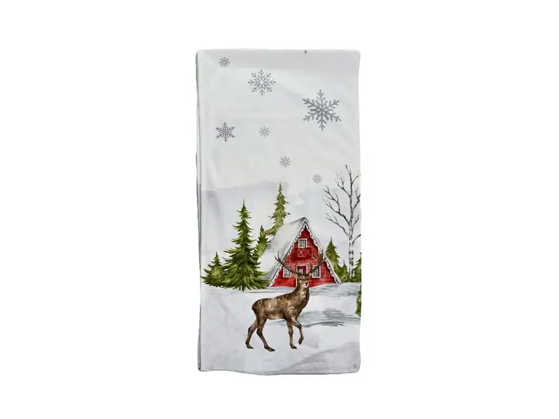 Runner natalizio con decoro renna in montagna | Rohome