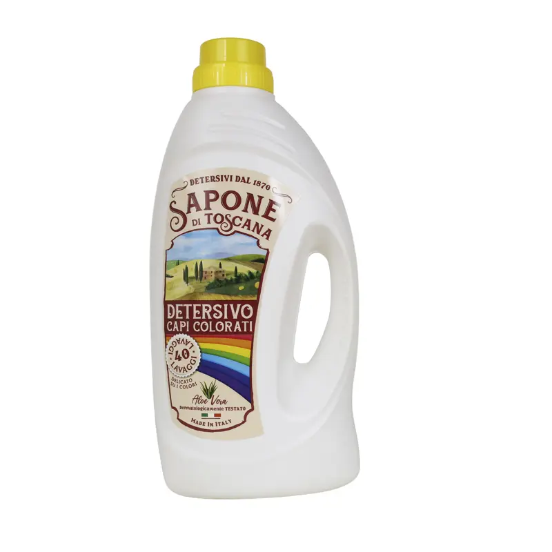 SAPONE DI TOSCANA DETERSIVO LIQUIDO BUCATO LAVATRICE ALOE VERA PER CAPI COLORATI 40 LAVAGGI 1,850 LITRI