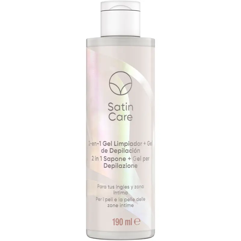 SATIN CARE 2in1 GEL + SAPONE DEPILAZIONE PELI E PELLE ZONA INTIMA 190 ML