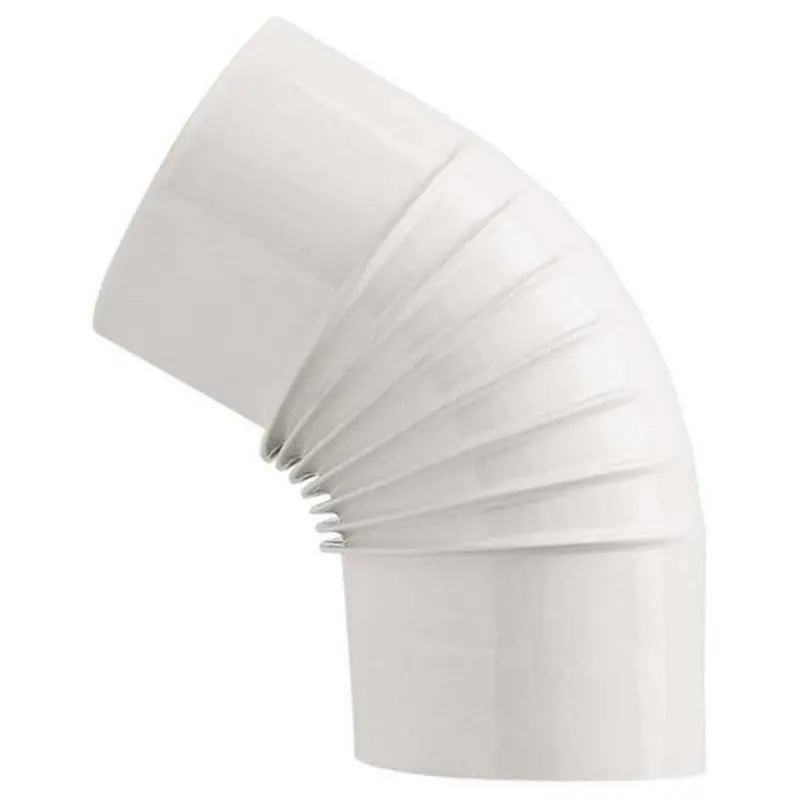 Save Gomito 45° Per Stufa A Legna Porcellanato Classic Col. Bianco Ø Cm. 8 - 12 Pz