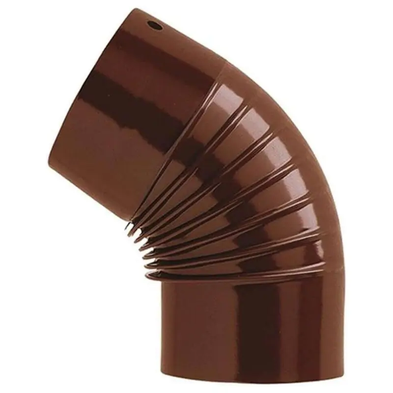 Save Gomito 45° Per Stufa A Legna Porcellanato Classic Col. Marrone Ø Cm. 12 - 12 Pz