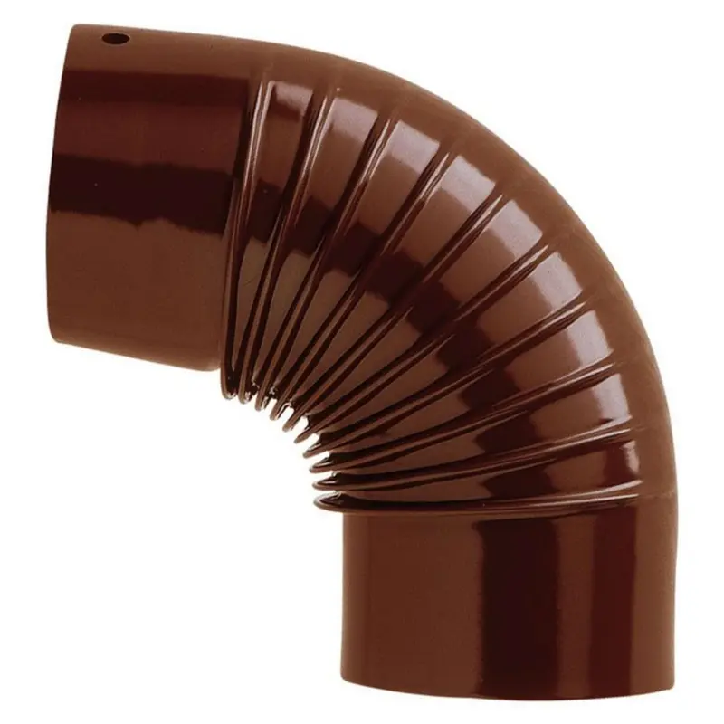 Save Gomito 90° Per Stufa A Legna Porcellanato Classic Col. Marrone Ø Cm. 15 - 12 Pz