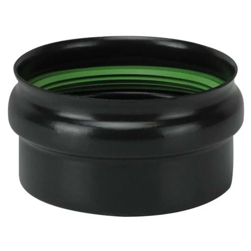 Save Tappo Per Deviazione A T Per Stufa A Pellet Light Senza Guarnizione Col. Nero Opaco Ø Cm.10