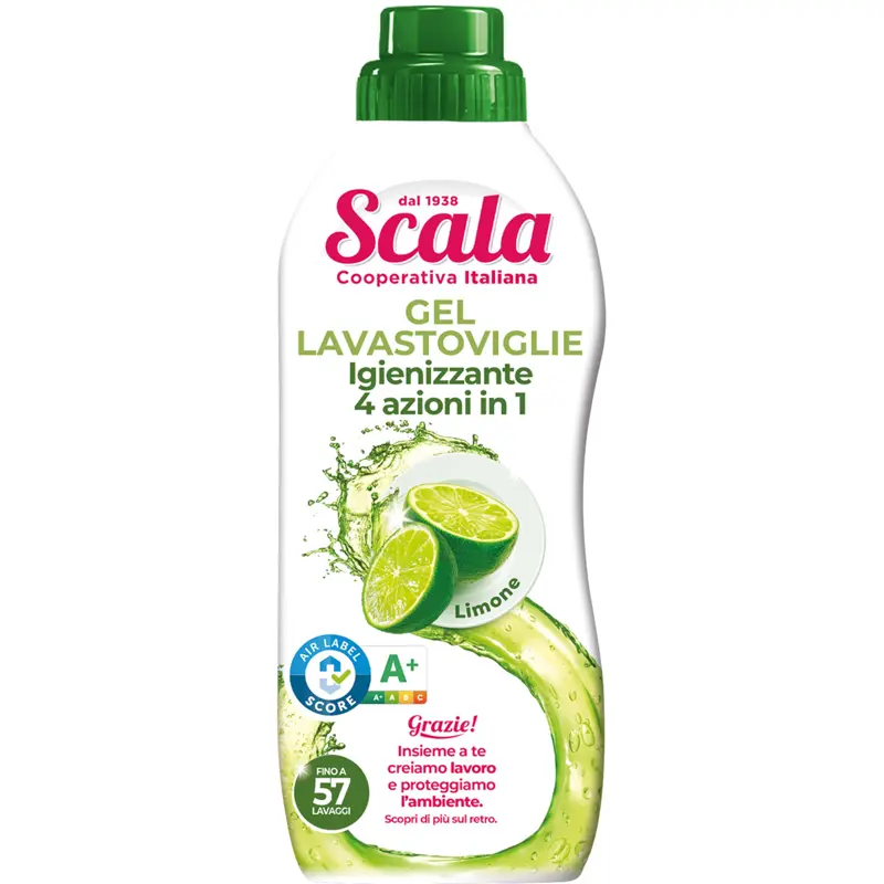 SCALA GEL LAVASTOVIGLIE IGIENIZZANTE AL LIMONE 57 LAVAGGI