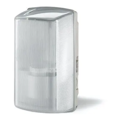 SCAME PARRE MIZAR PLAFONIERA RETTANGOLARE 60W E27 IP44 DIFFUSORE OPALIZZATO