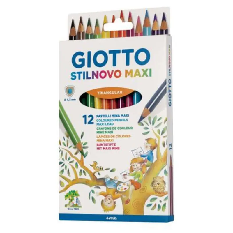 Scatola 12 Pastelli Stilnovo Maxi 2259 X6