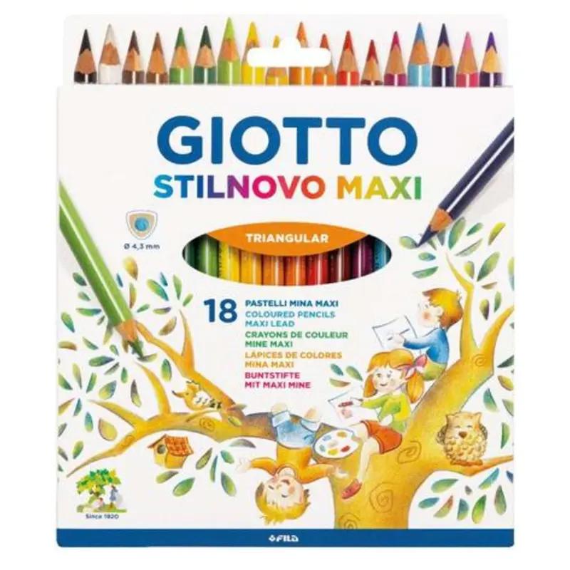 Scatola 18 Pastelli Stilnovo Maxi 2262 X6