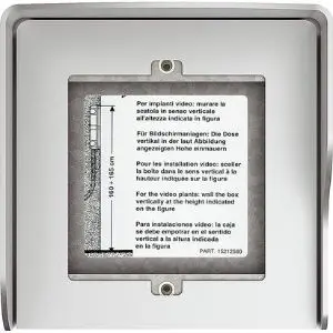 Scatola BTicino Terraneo 350611 - Parete 1 Modulo Visiera Parapioggia Allmetal