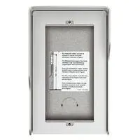 Scatola BTicino Terraneo 350621 - Parete 2 Moduli Visiera Allmetal