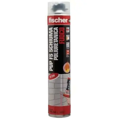 Schiuma Poliuretanica Fischer 542396 750ml – Resistente al Fuoco Classe B2 Professionale