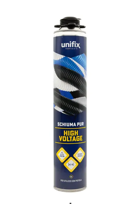 Schiuma Poliuretanica High Voltage per Pistola 750ml Unifix