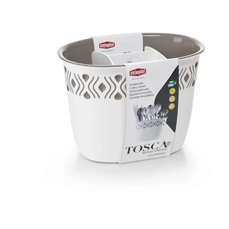 Scolaposate Tosca 19,5x13,5cm in Resina Tortora