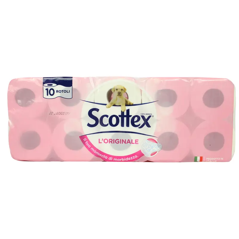 SCOTTEX CARTA IGIENICA L'ORIGINALE 10 ROTOLI 2 VELI