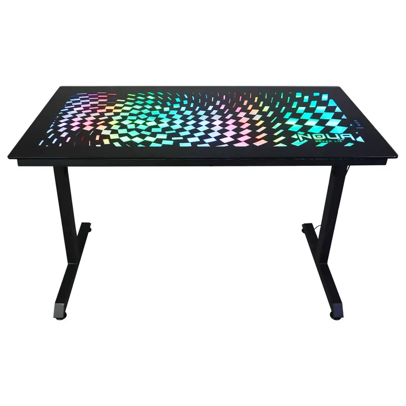 Scrivania Gaming Rgb Duk Telaio Z Portabicchieri E Gancio Cuffie