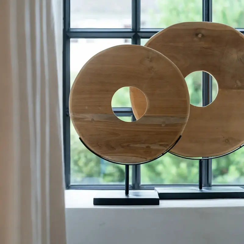 Scultura Disco teak