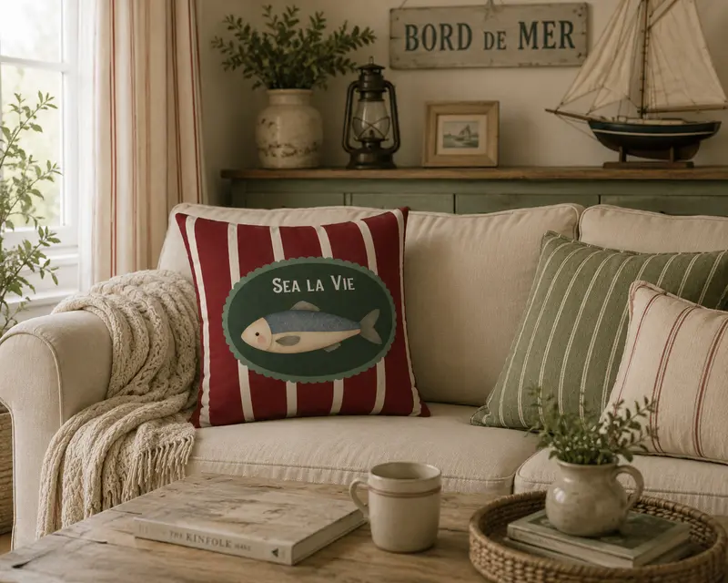 Sea La Vie Coastal Cushion