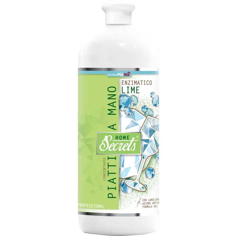 SECRETS HOME DETERGENTE CONCENTRATO PIATTI A MANO ENZIMATICO LIME 1 LT