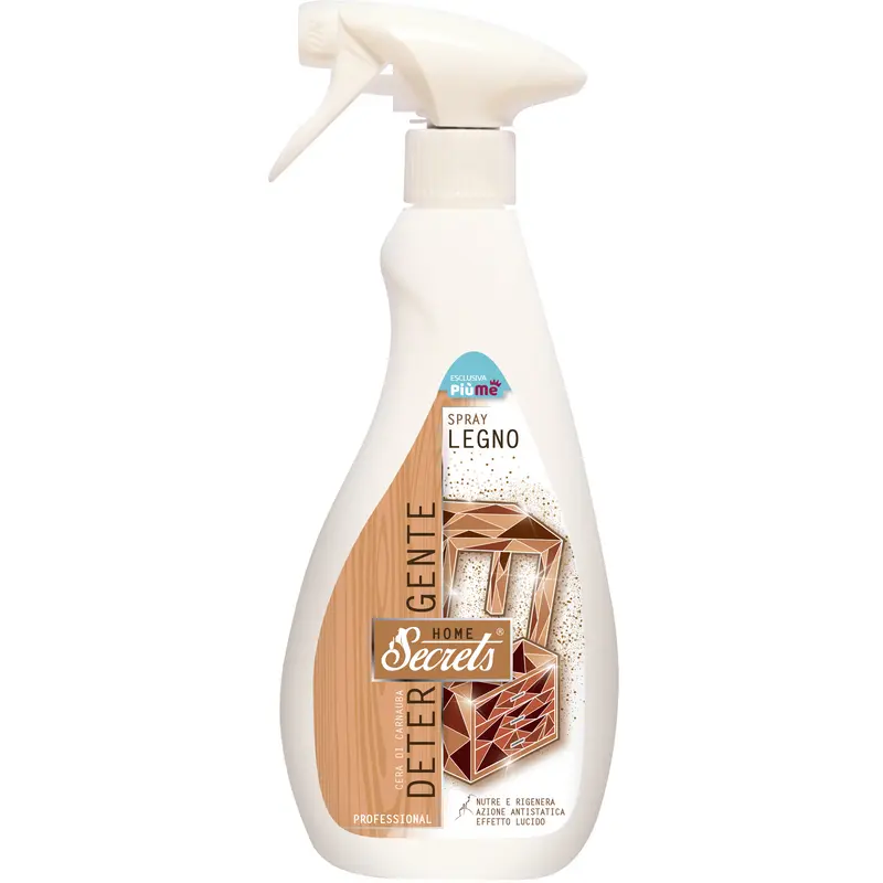 SECRETS HOME DETERGENTE LEGNO CON CERA DI CARNAUBA TRIGGER 500 ML