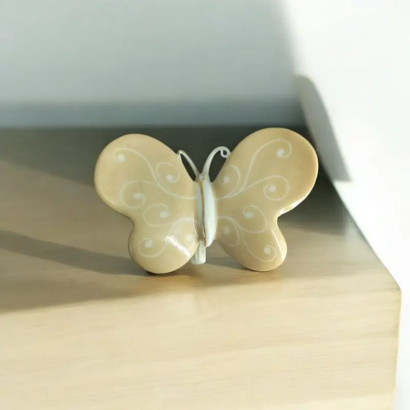 Ser Farfalla Decorativa Porcellana Capodimonte 10,5 cm