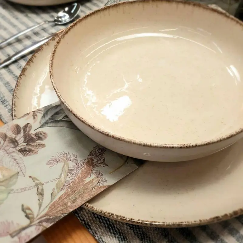 Servizio 12 piatti pearl (4 posti tavola)