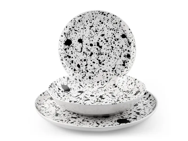 Servizio piatti Drip 18 pezzi