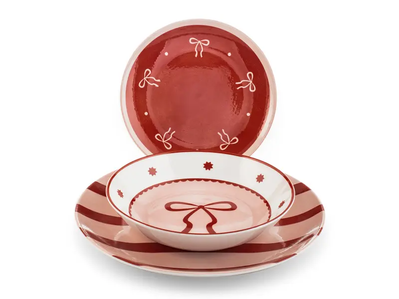 Servizio piatti Rosy 18 pezzi