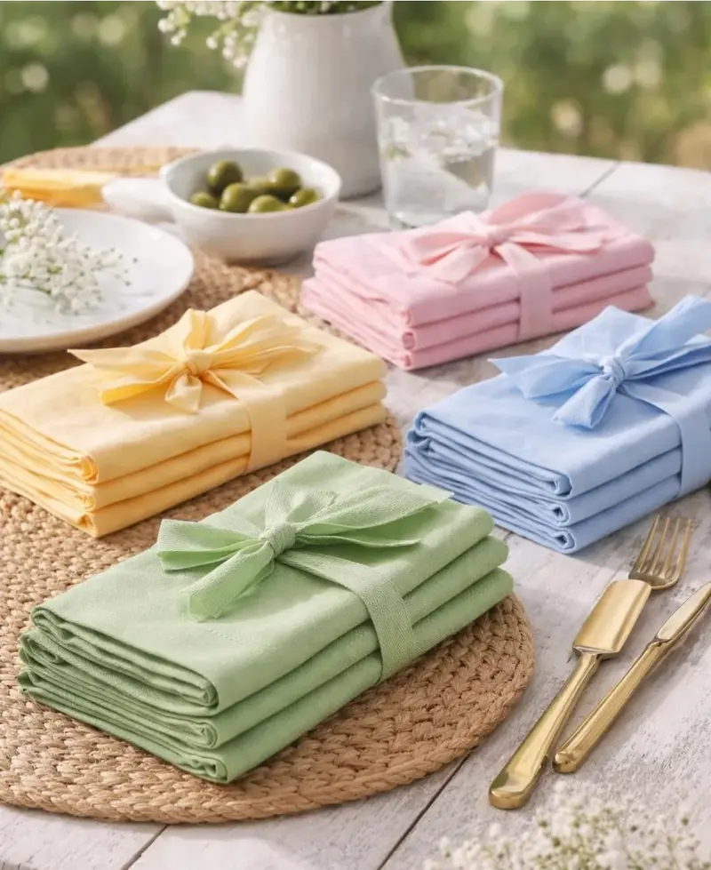 Set 4 Tovaglioli cotone