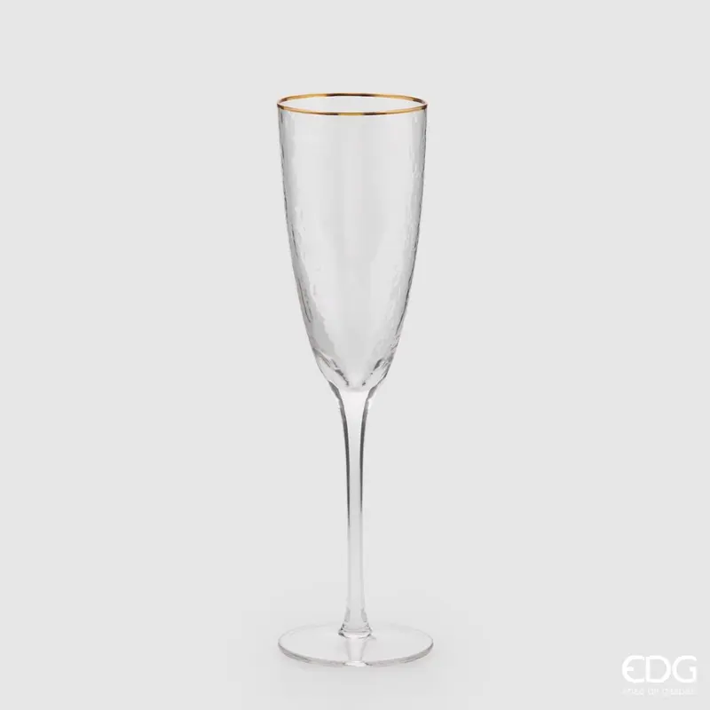 Set 6 Calici Flute EDG Goldrim 260ml | Rohome