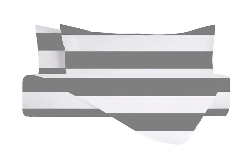 Set Copripiumino federe parure Copripiumino Stampa Digitale 100% Cotone, Made in Italy RIGA MAXI GRIGIO