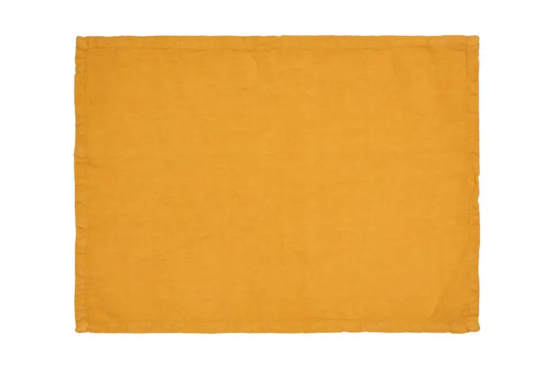 Set di 2 tovagliette americane coppia tovagliette 35 X 50 CM in 100% puro lino lavato delavè stone washed morbido resistente elegante made in italy OCRA