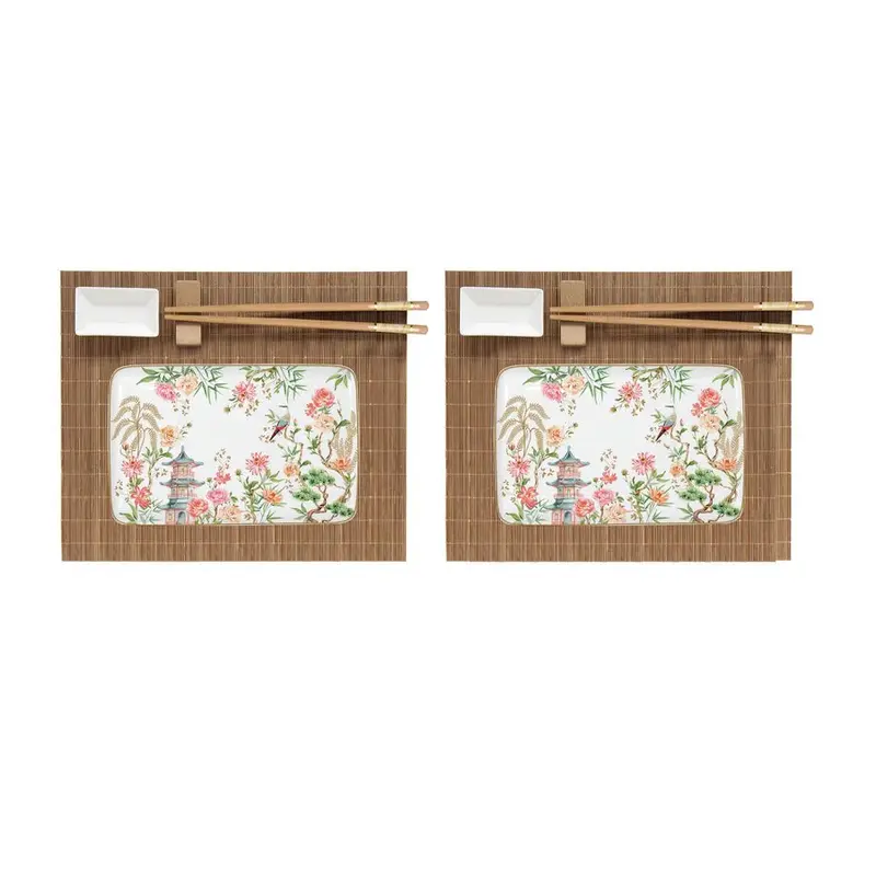 Set Suhi in porcellana per 2 persone Jardins D'orient | Rohome