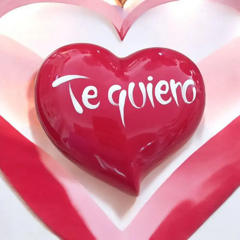 Sharon Cuore Rosso Te Quiero Capodimonte Ceramica 15x17 cm